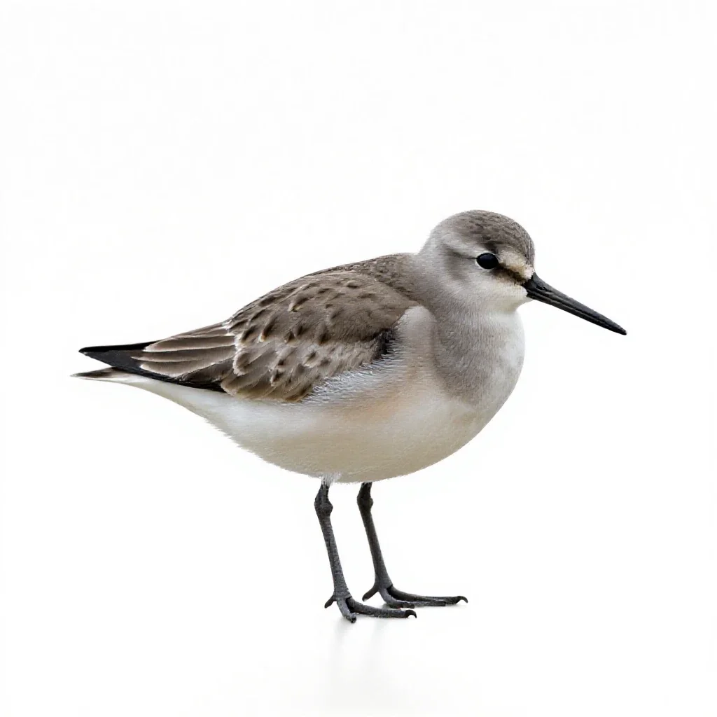 Shorebird isolated on a white background