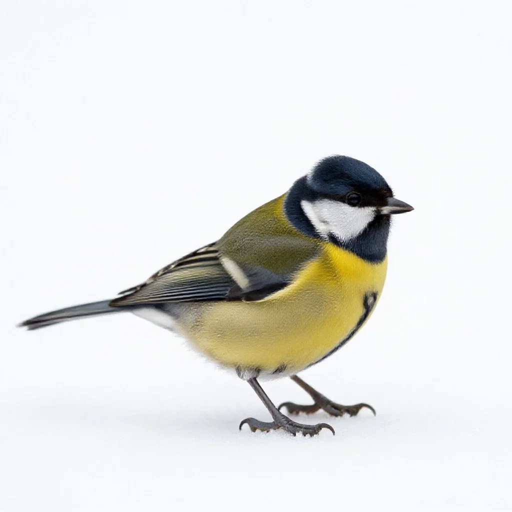 Siskin isolated on a white background