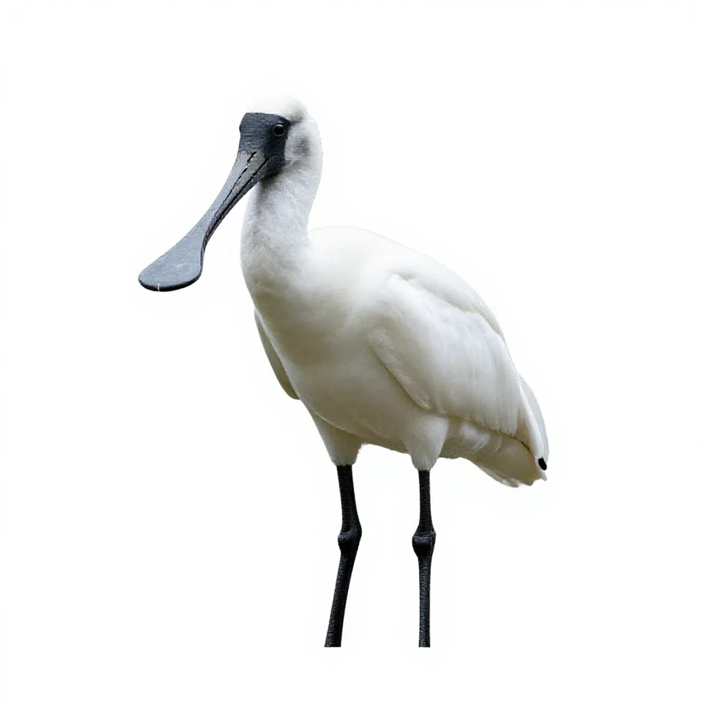 Spoonbill isolated on a white background