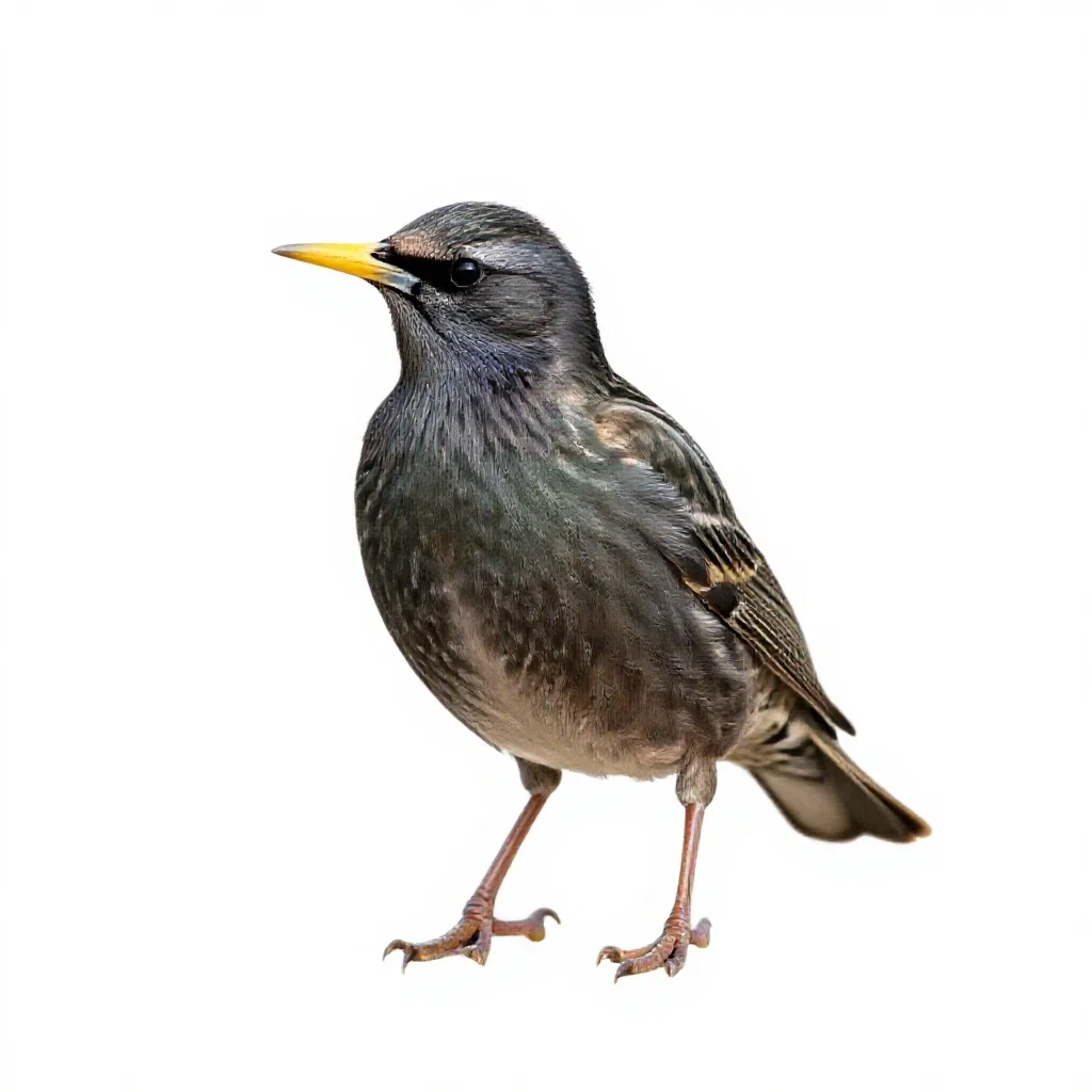 Starling isolated on a white background