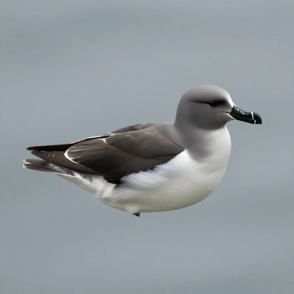Storm petrel isolated on a white background