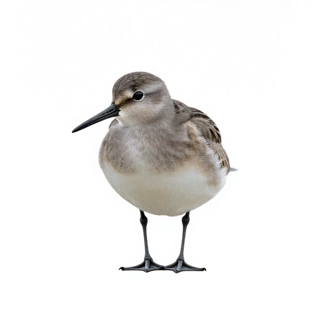 Surfbird isolated on a white background