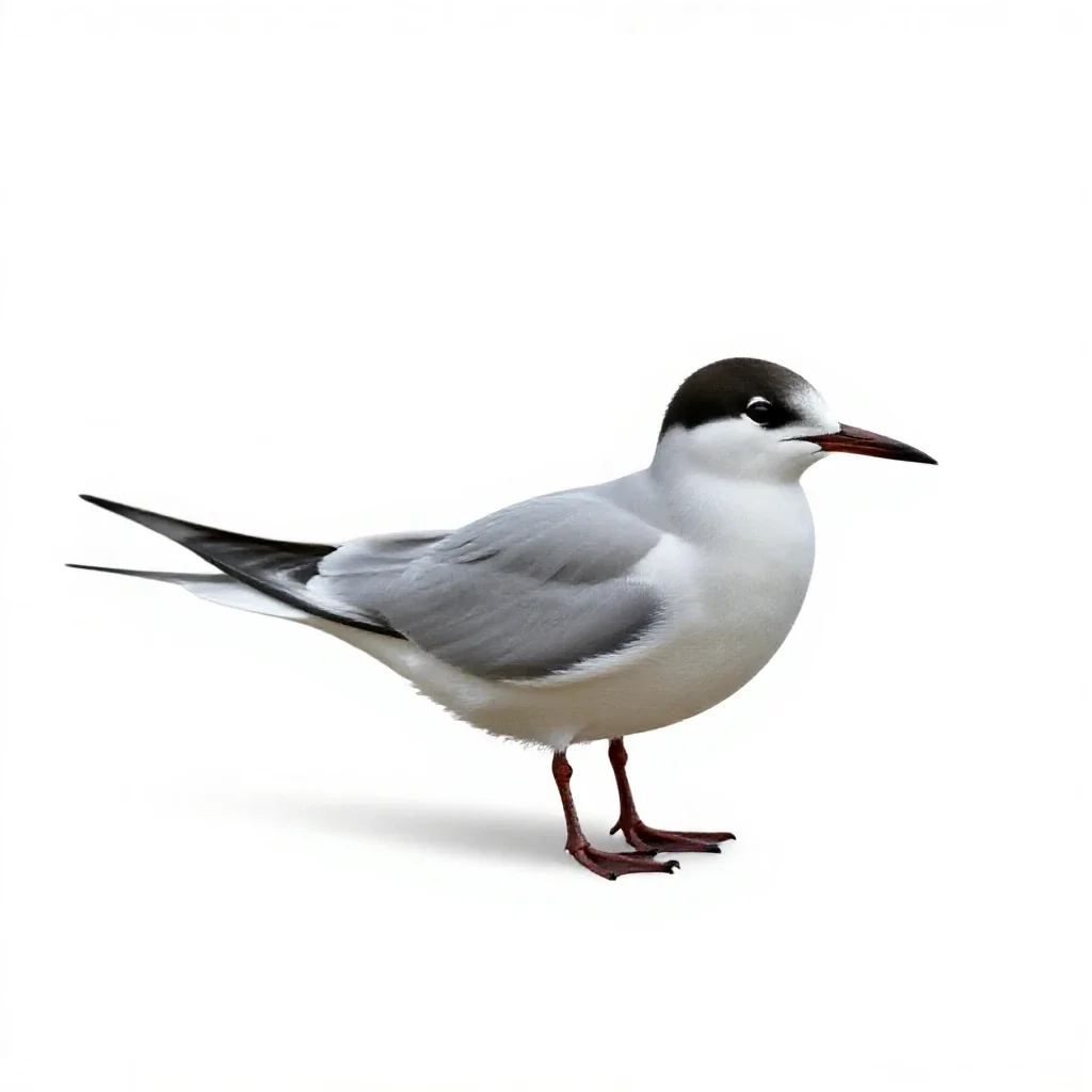 Tern isolated on a white background
