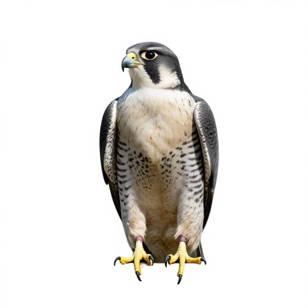 Tiercel isolated on a white background
