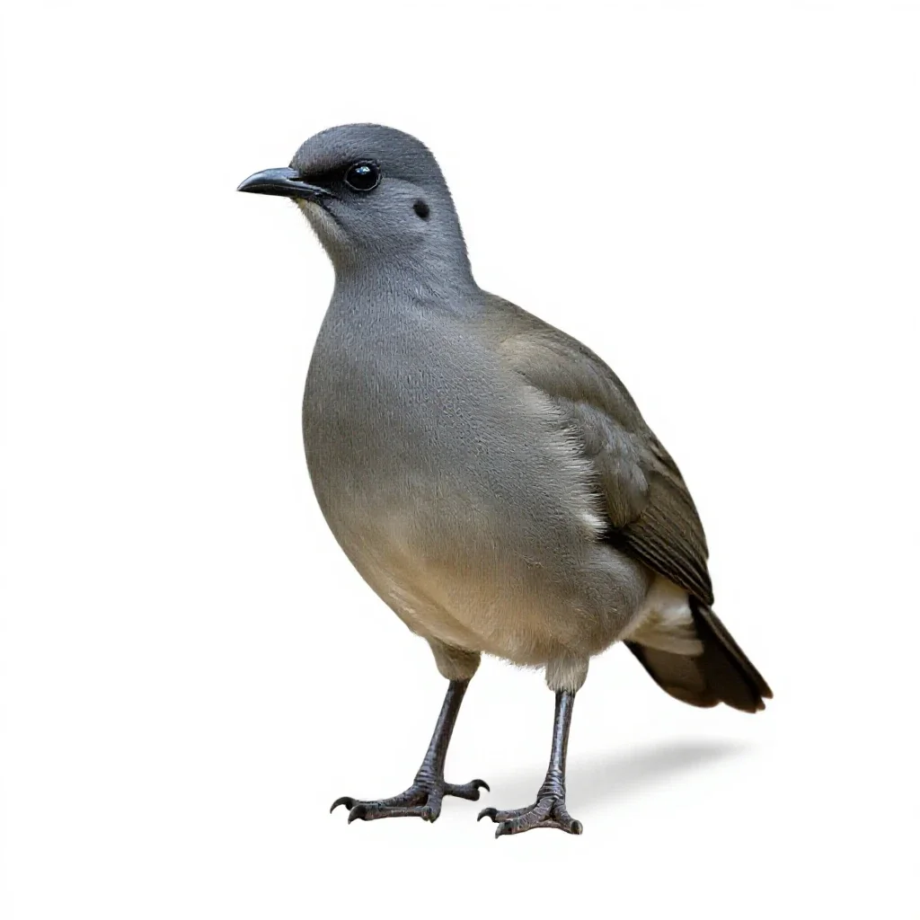 Tinamou isolated on a white background