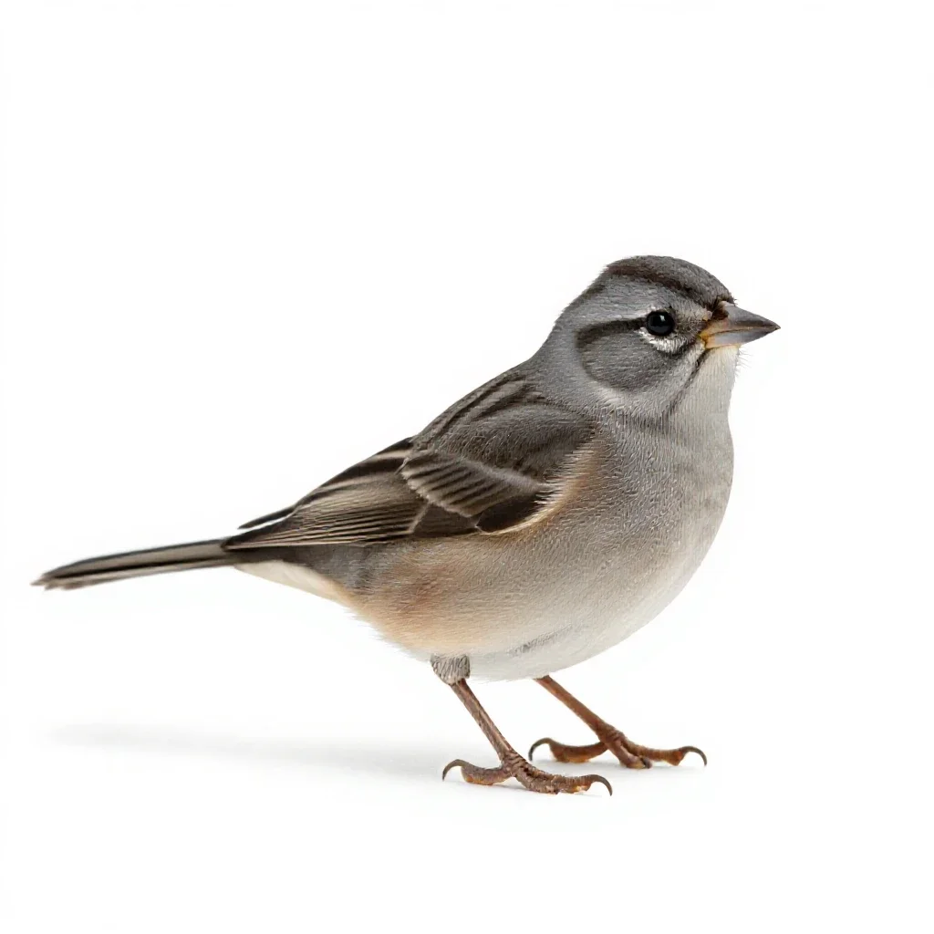 Towhee isolated on a white background