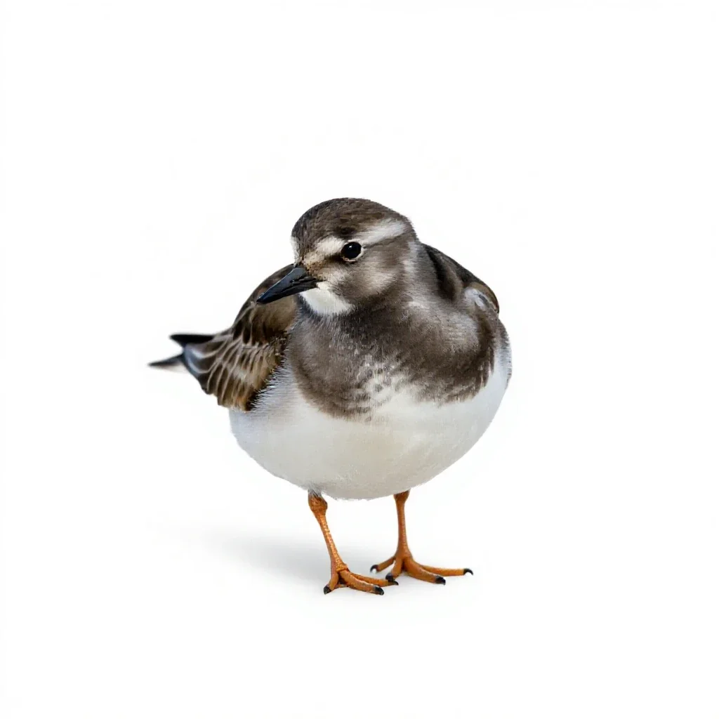 Turnstone isolated on a white background