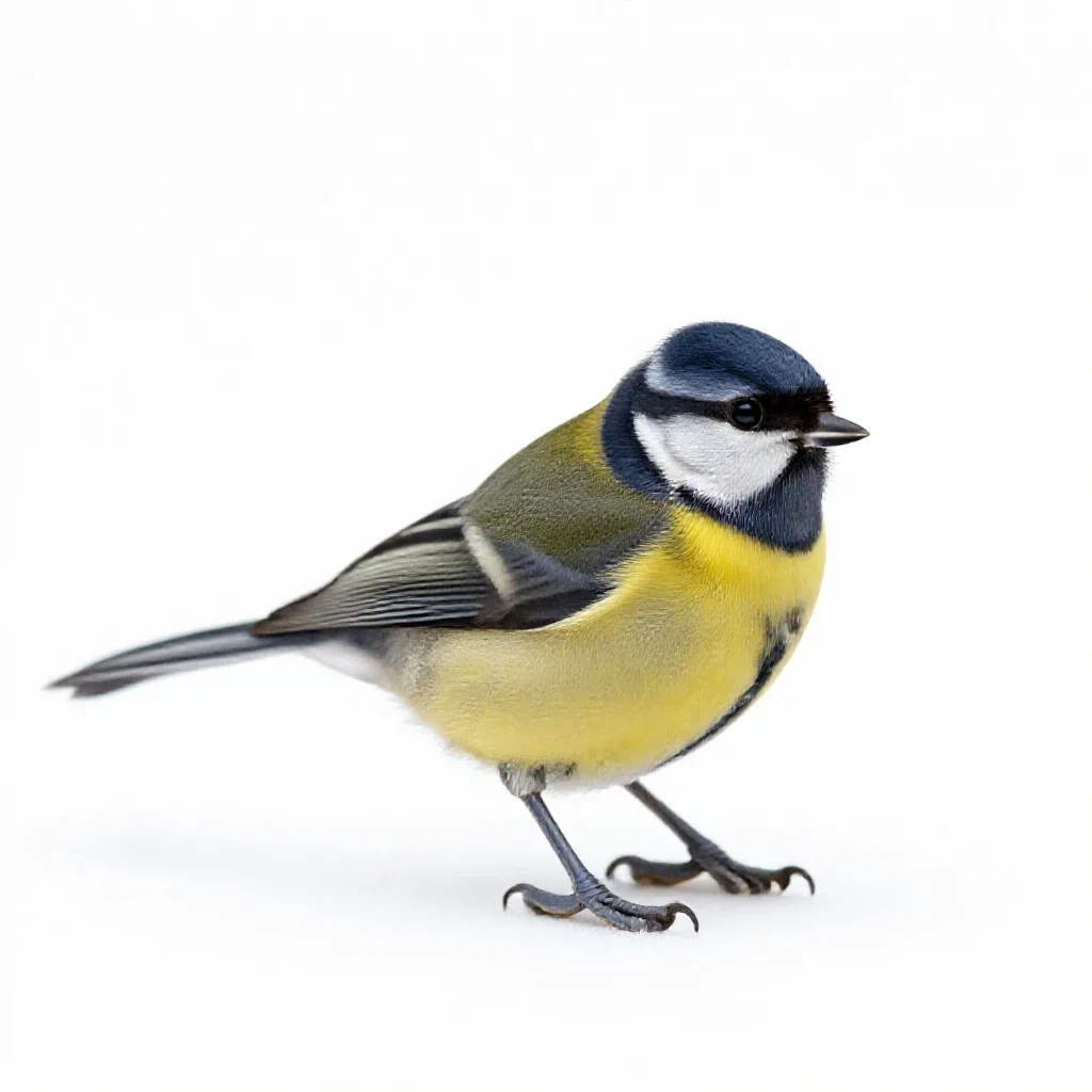Verdin isolated on a white background