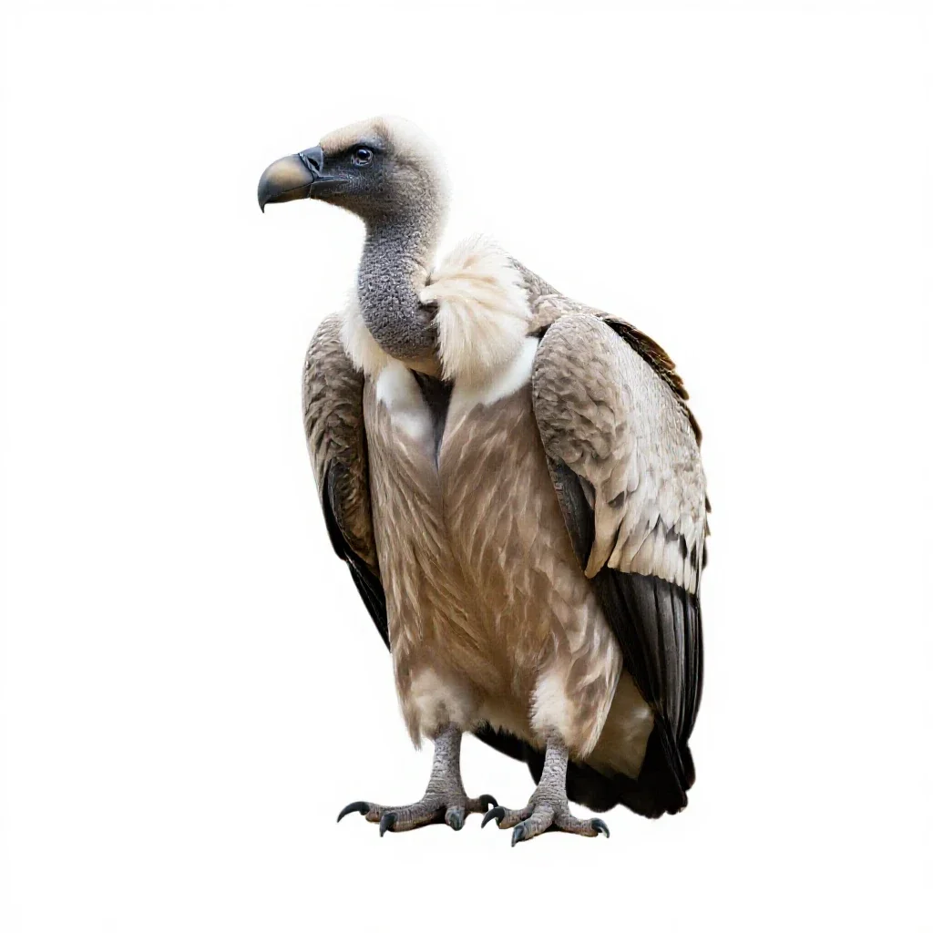Vulture isolated on a white background