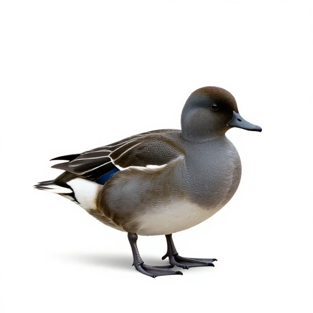 Waterfowl isolated on a white background