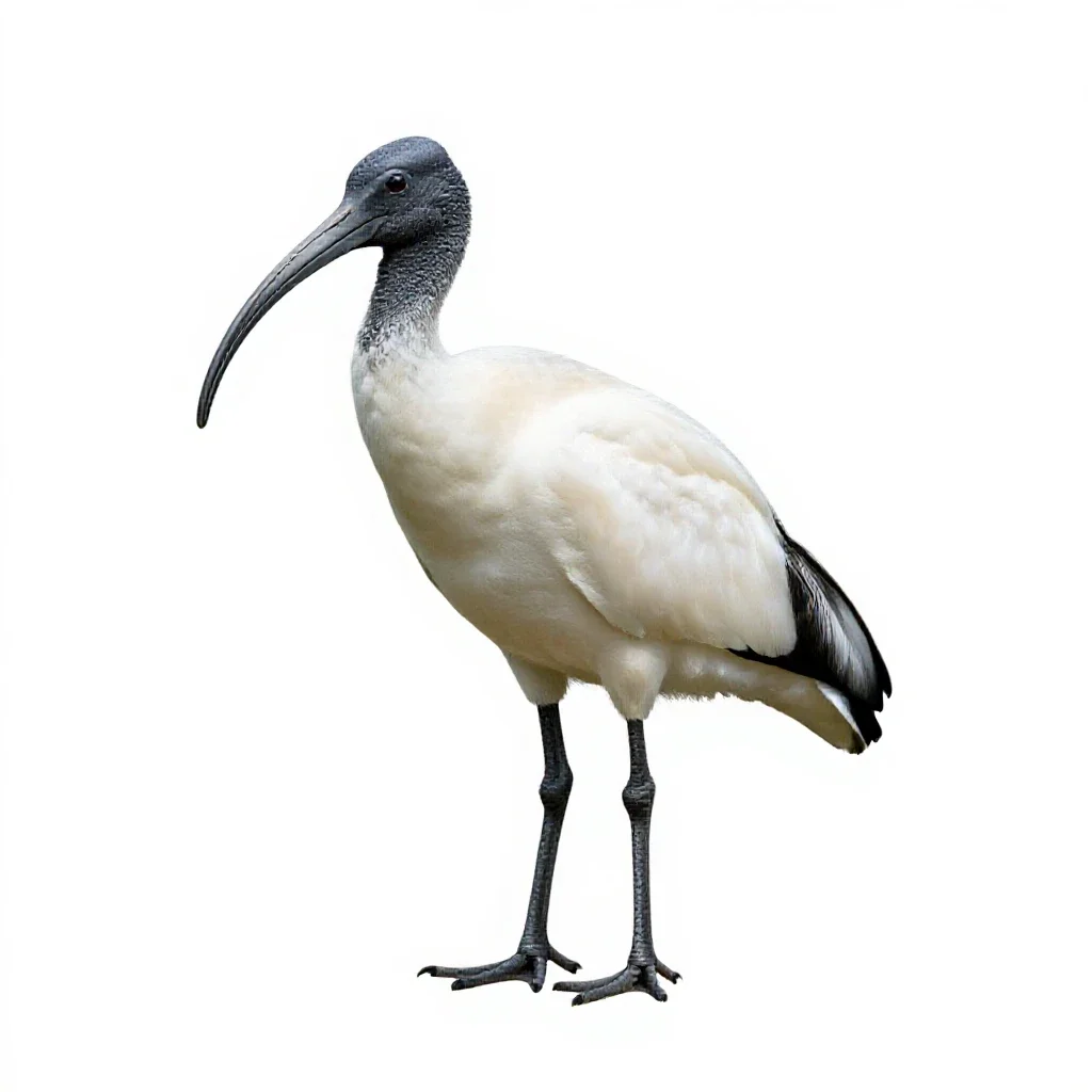 Wood ibis isolated on a white background