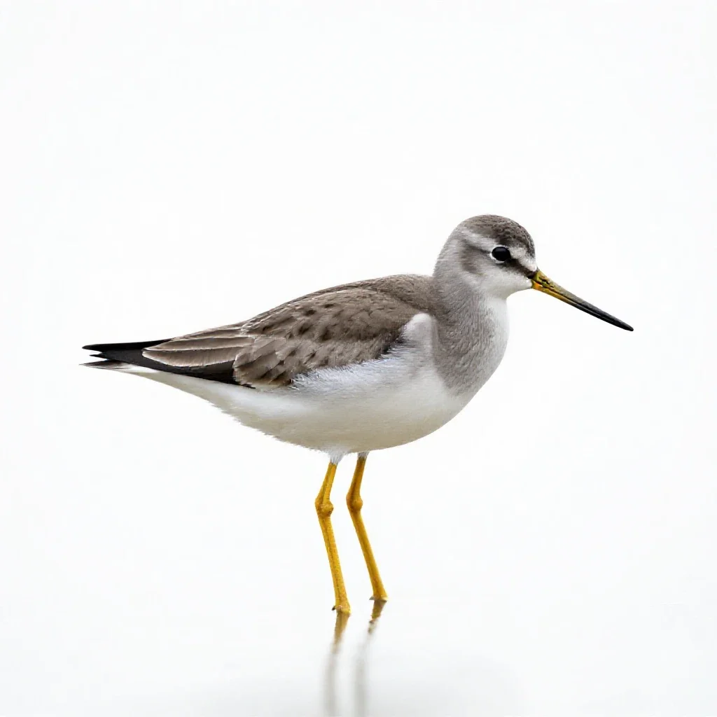 Yellowlegs isolated on a white background