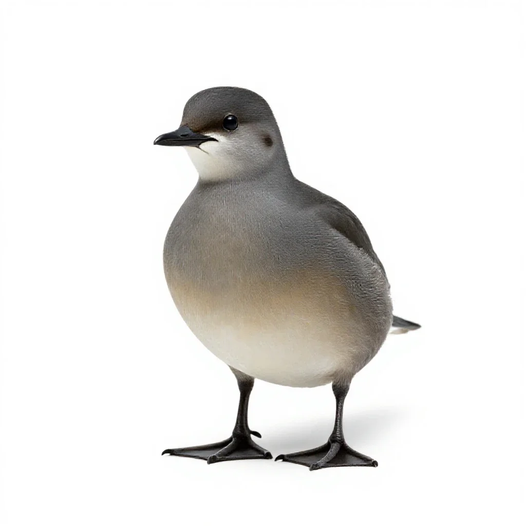 Anseriform bird isolated on a white background