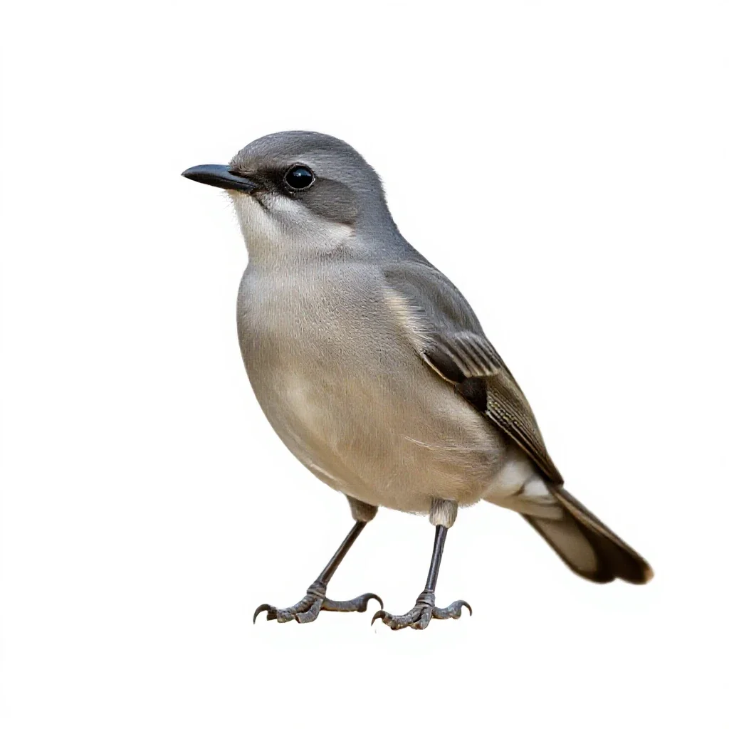 Apodiform bird isolated on a white background