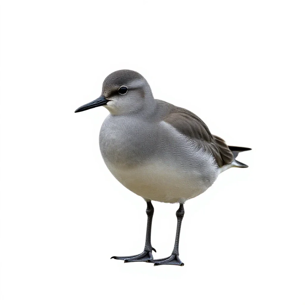 Aquatic bird isolated on a white background