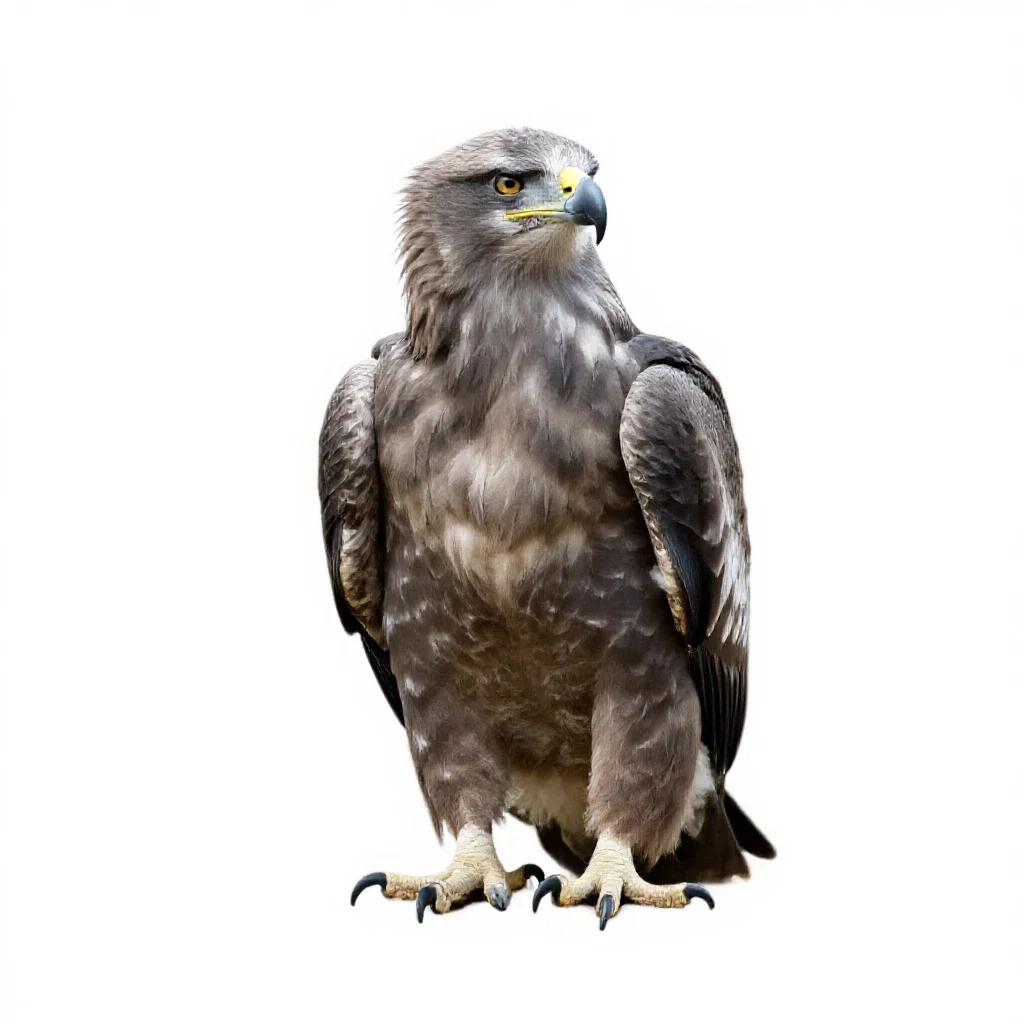Eaglet isolated on a white background