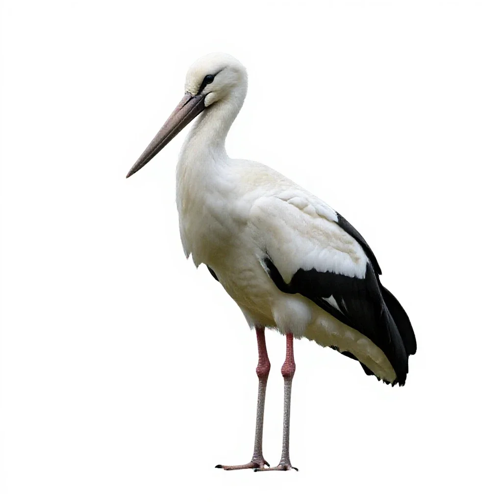 Openbill isolated on a white background