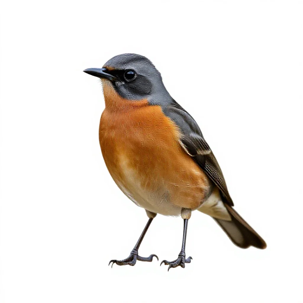 Orchard oriole isolated on a white background