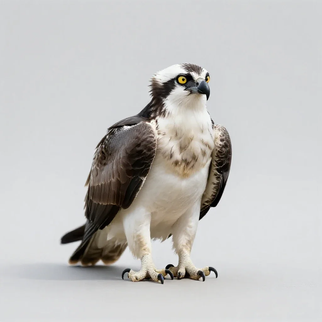 Osprey isolated on a white background