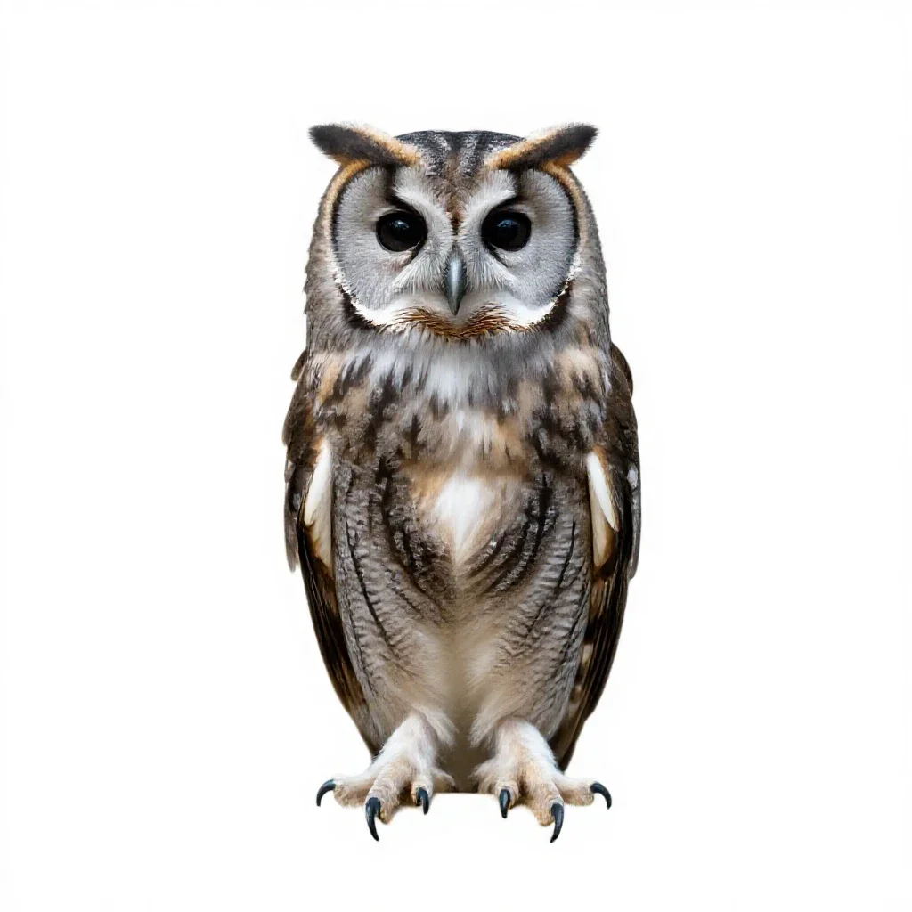 Owl isolated on a white background
