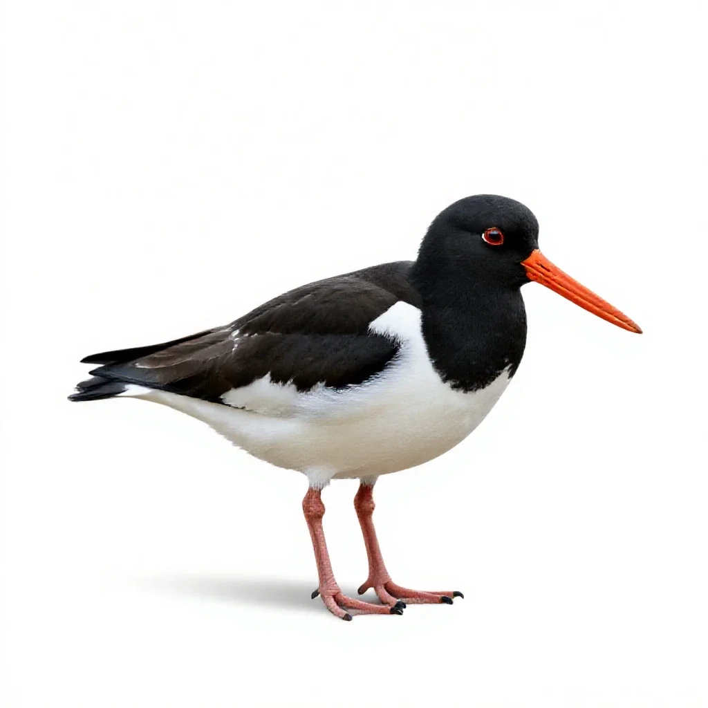 Oystercatcher isolated on a white background