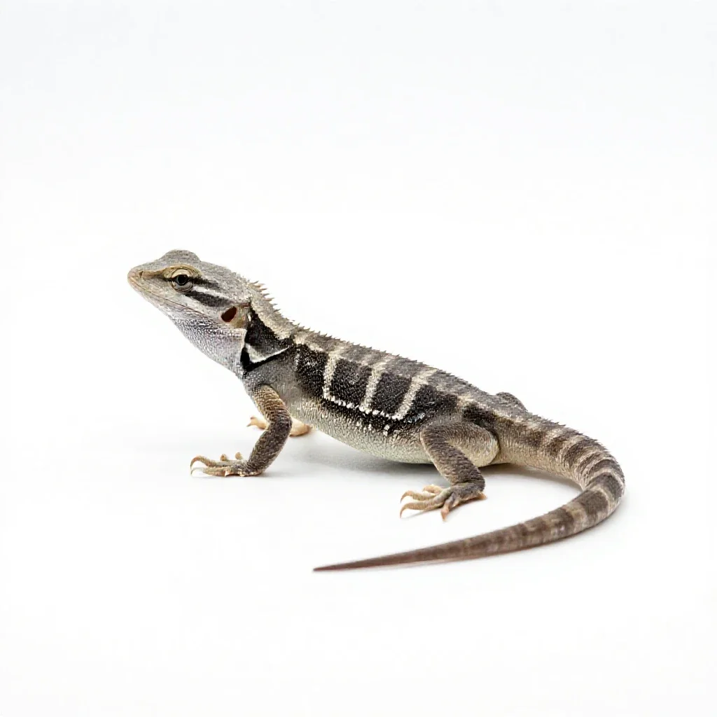 Basilisk isolated on a white background