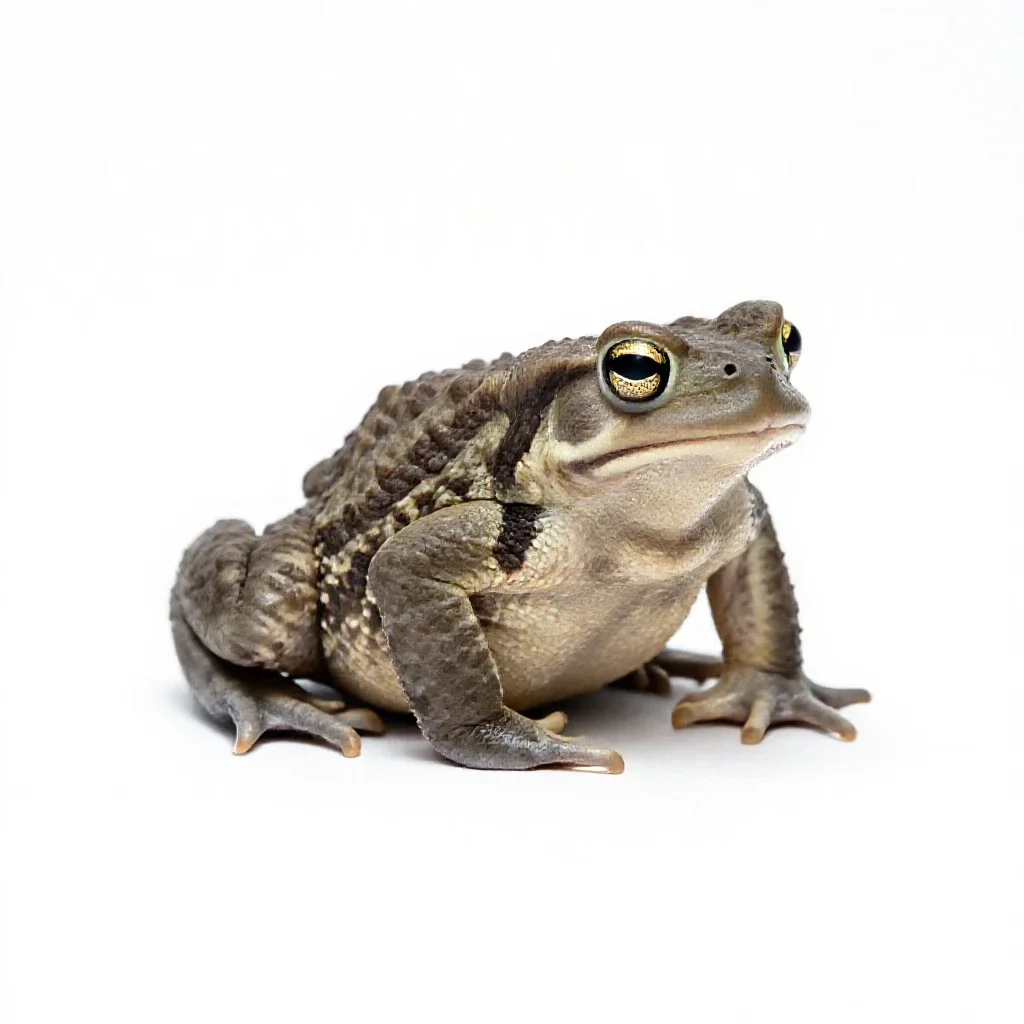 Bufo isolated on a white background