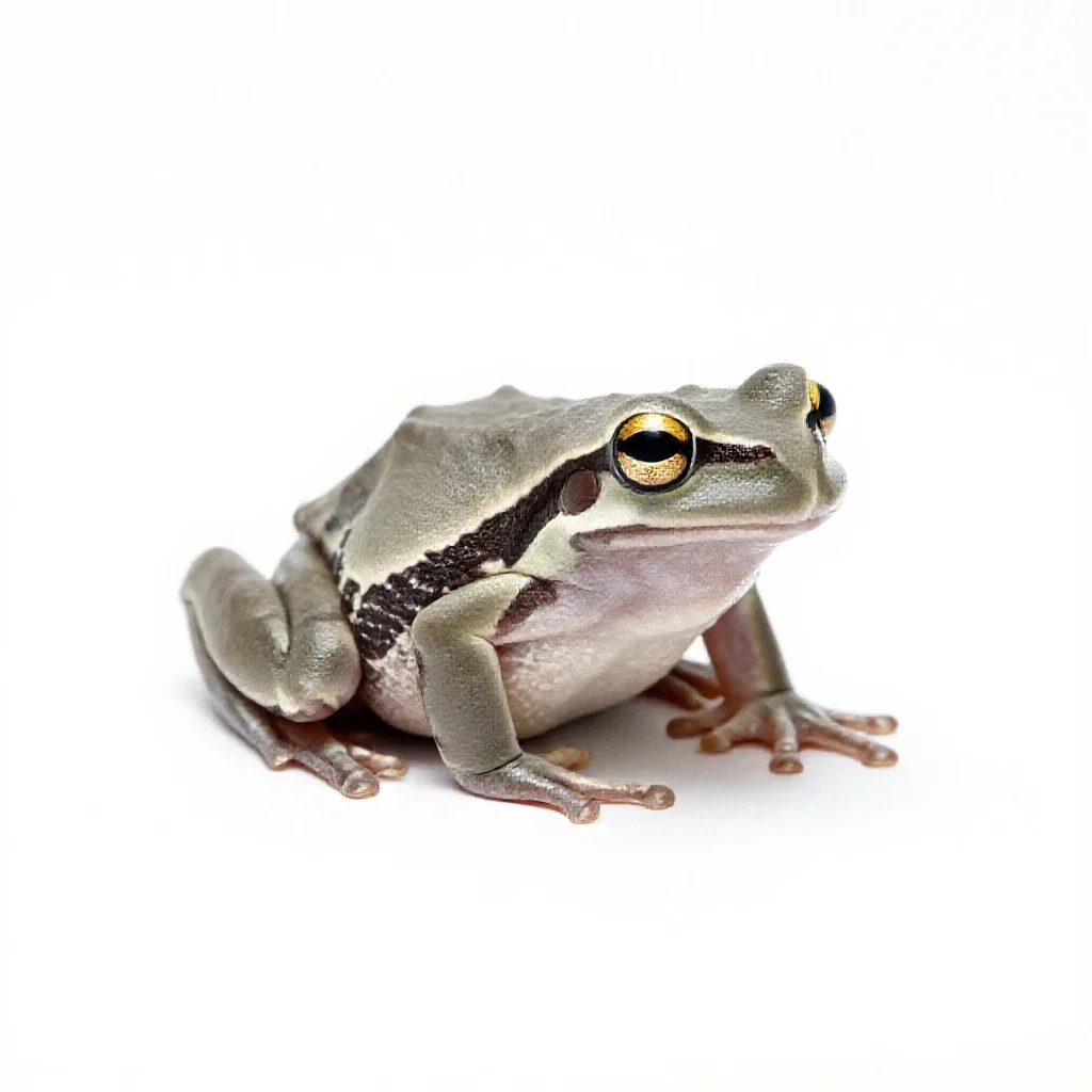 Canyon treefrog isolated on a white background