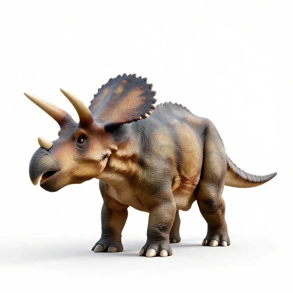 Ceratopsian isolated on a white background