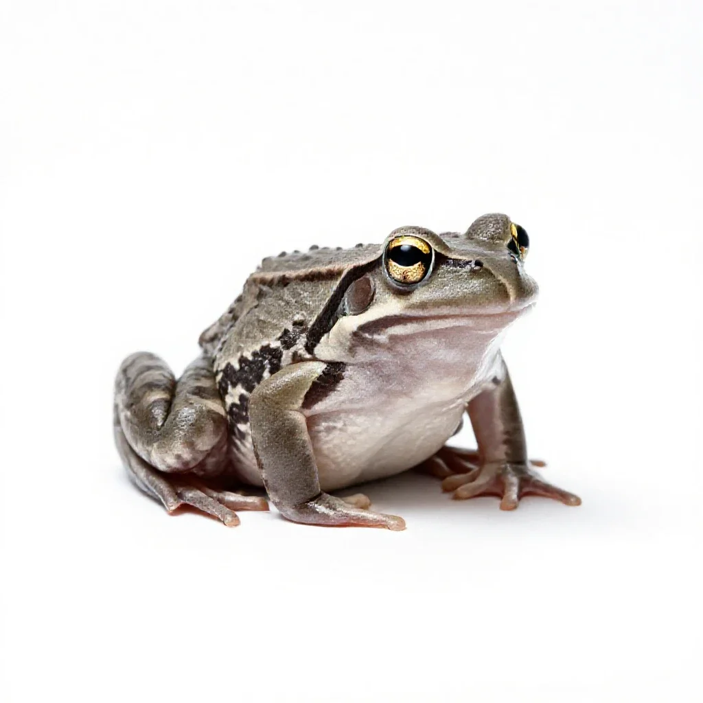 Chorus frog isolated on a white background