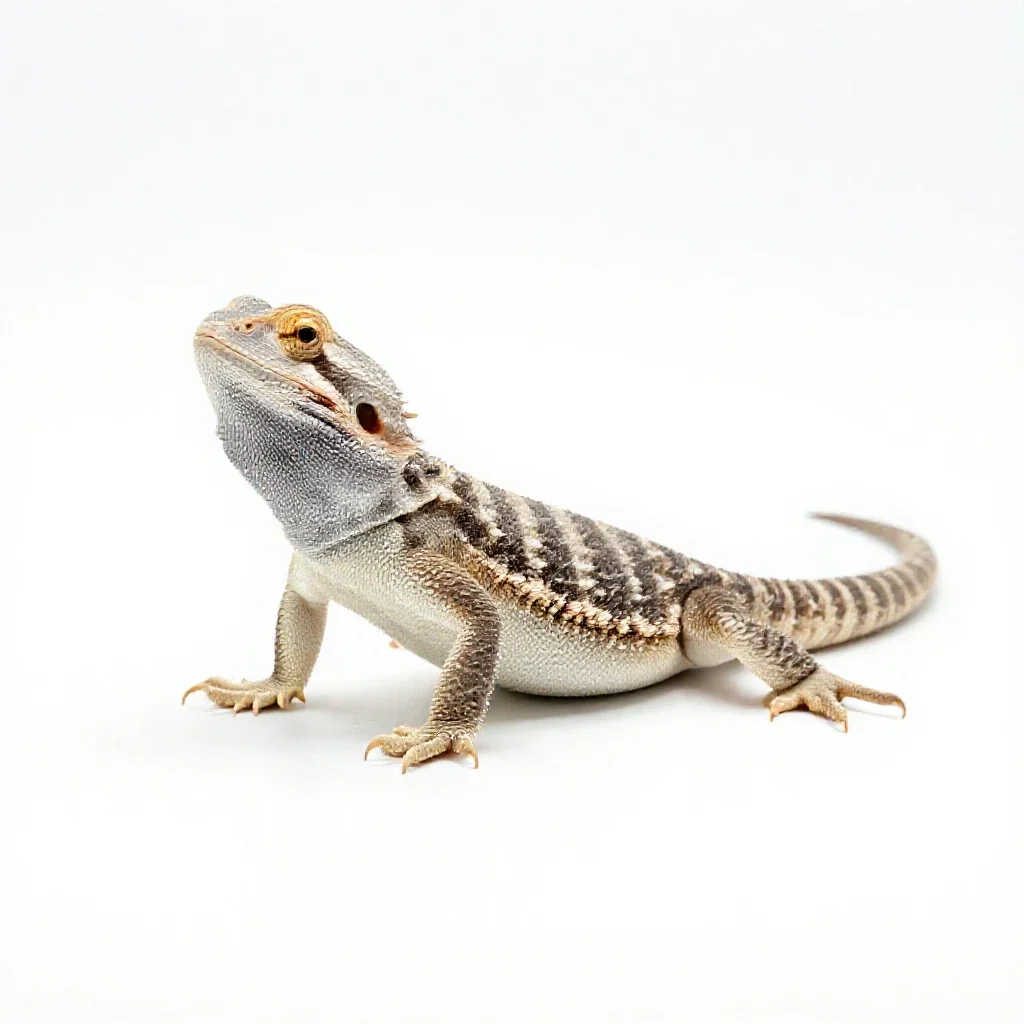Chuckwalla isolated on a white background