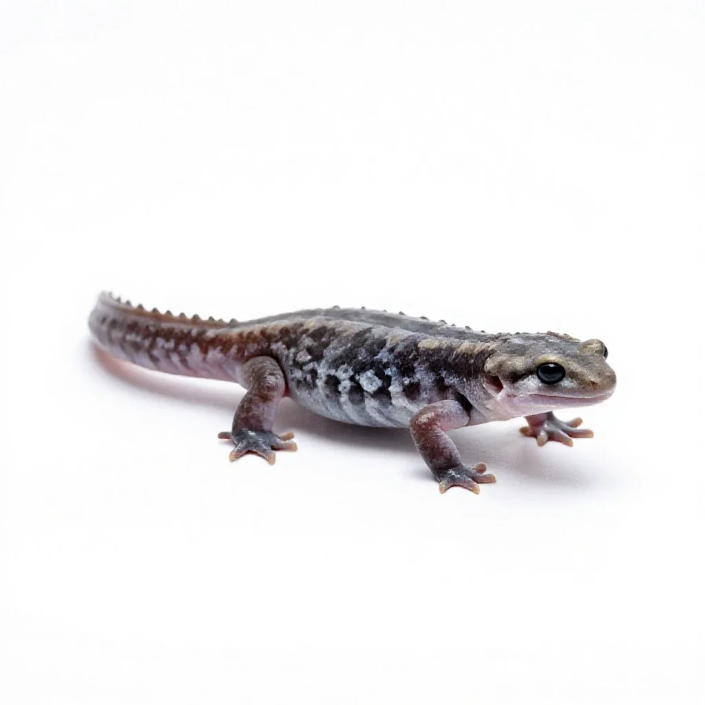 Climbing salamander isolated on a white background