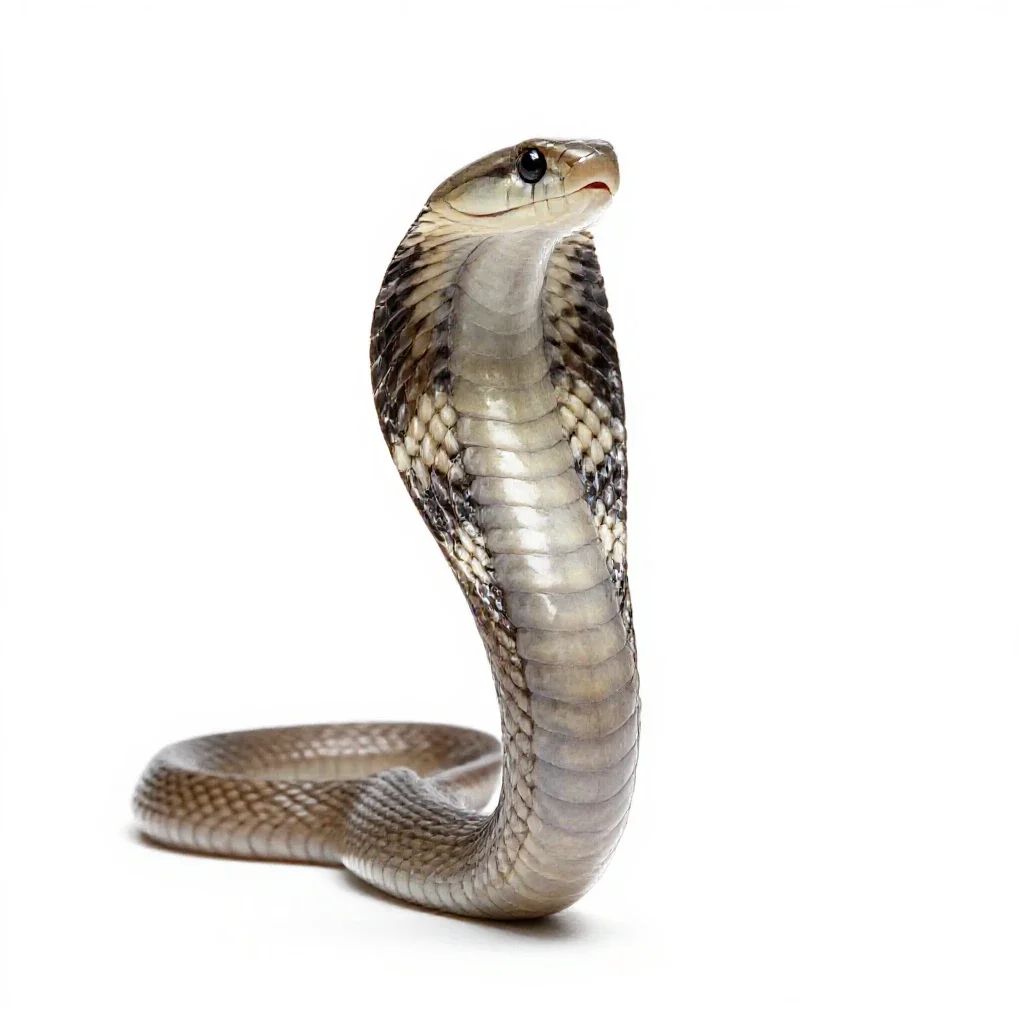 Cobra isolated on a white background
