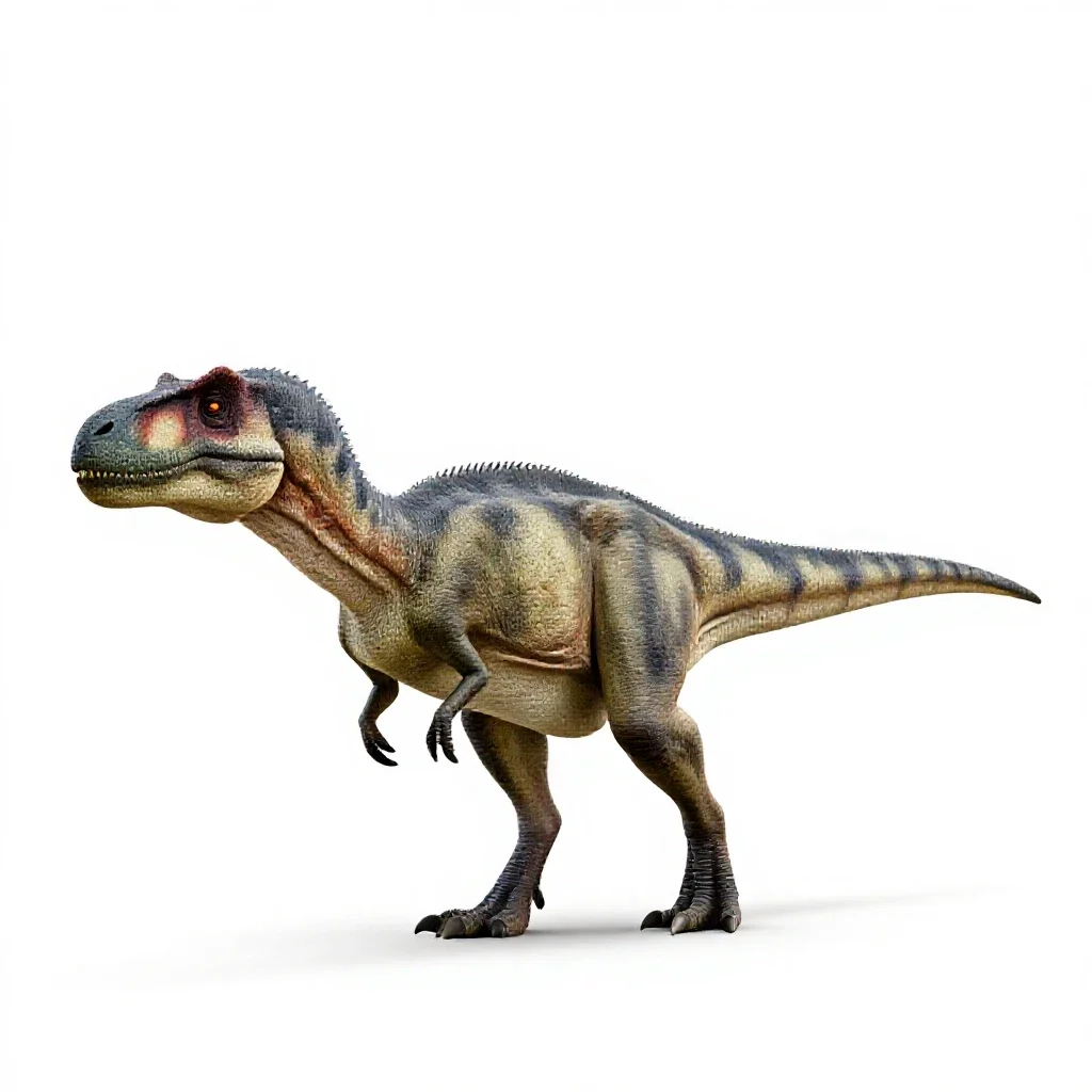 Coelophysis isolated on a white background