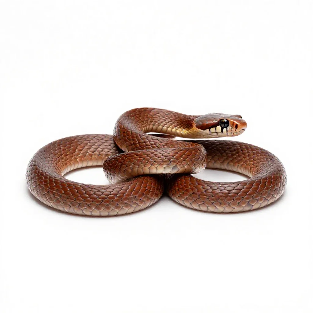 Copperhead isolated on a white background