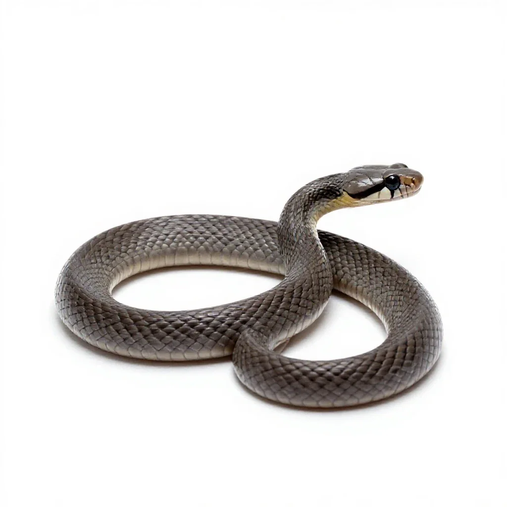 Coral snake isolated on a white background