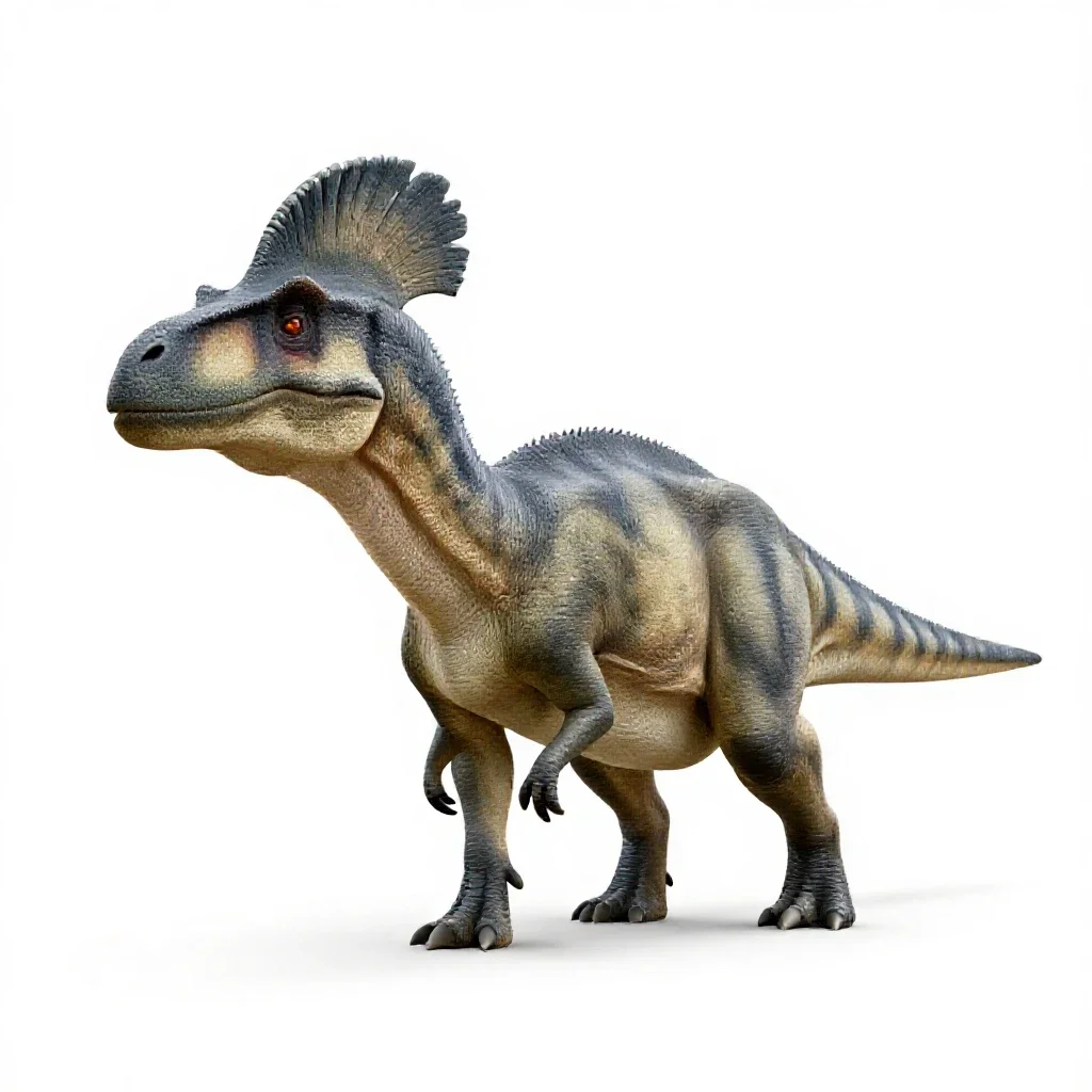 Corythosaur isolated on a white background