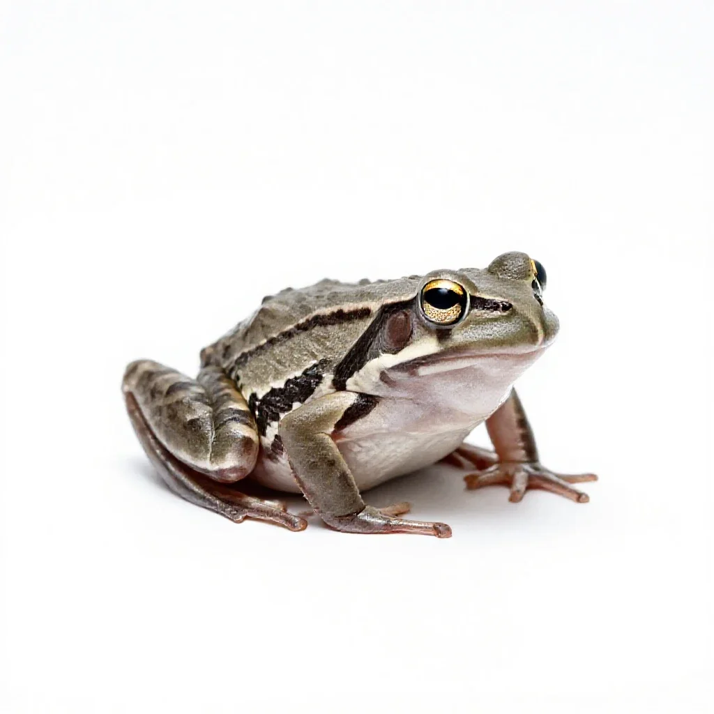 Cricket frog isolated on a white background