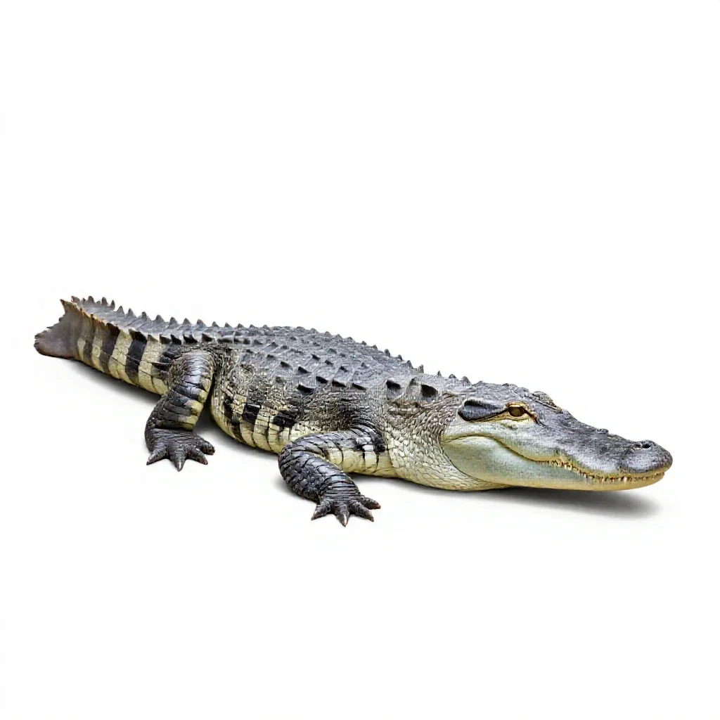 Crocodile isolated on a white background
