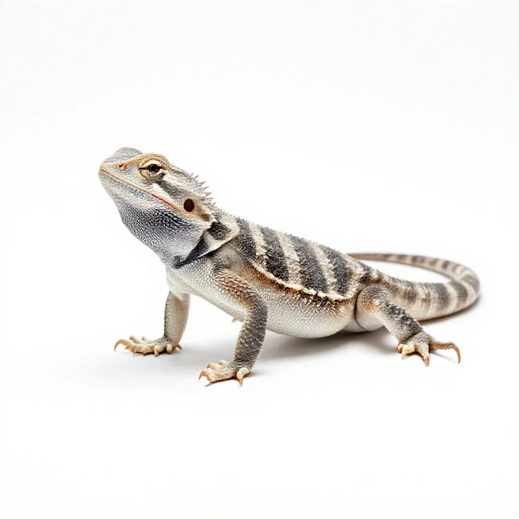 Desert iguana isolated on a white background