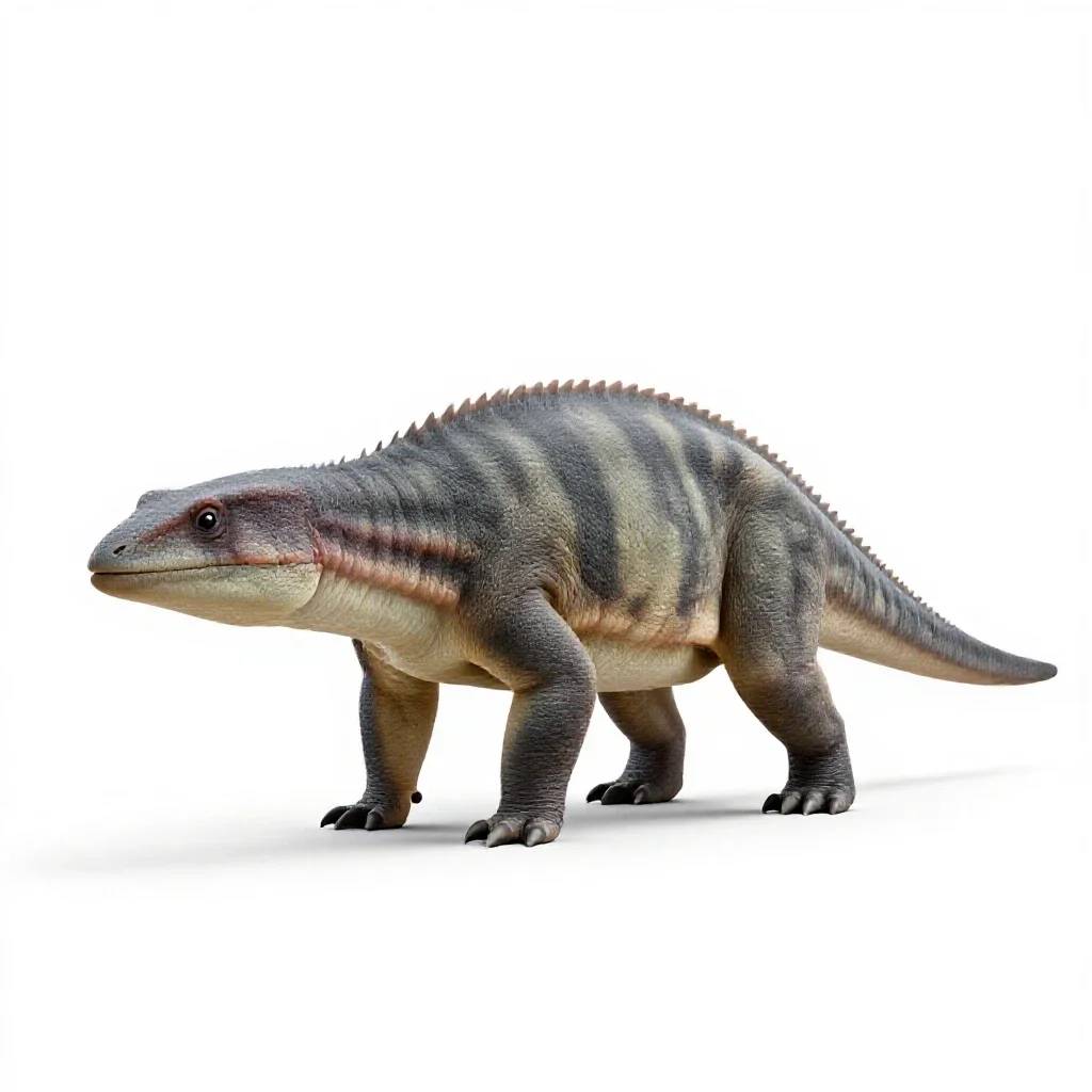 Dicynodont isolated on a white background