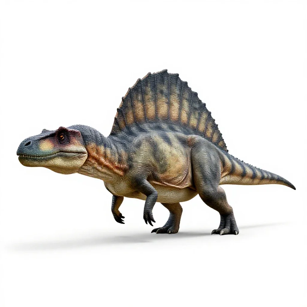 Dimetrodon isolated on a white background