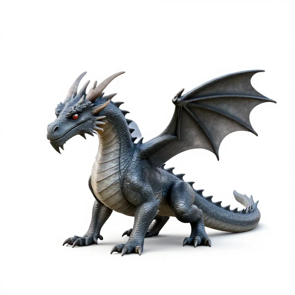 Dragon isolated on a white background
