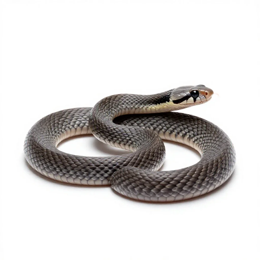 Hognose snake isolated on a white background
