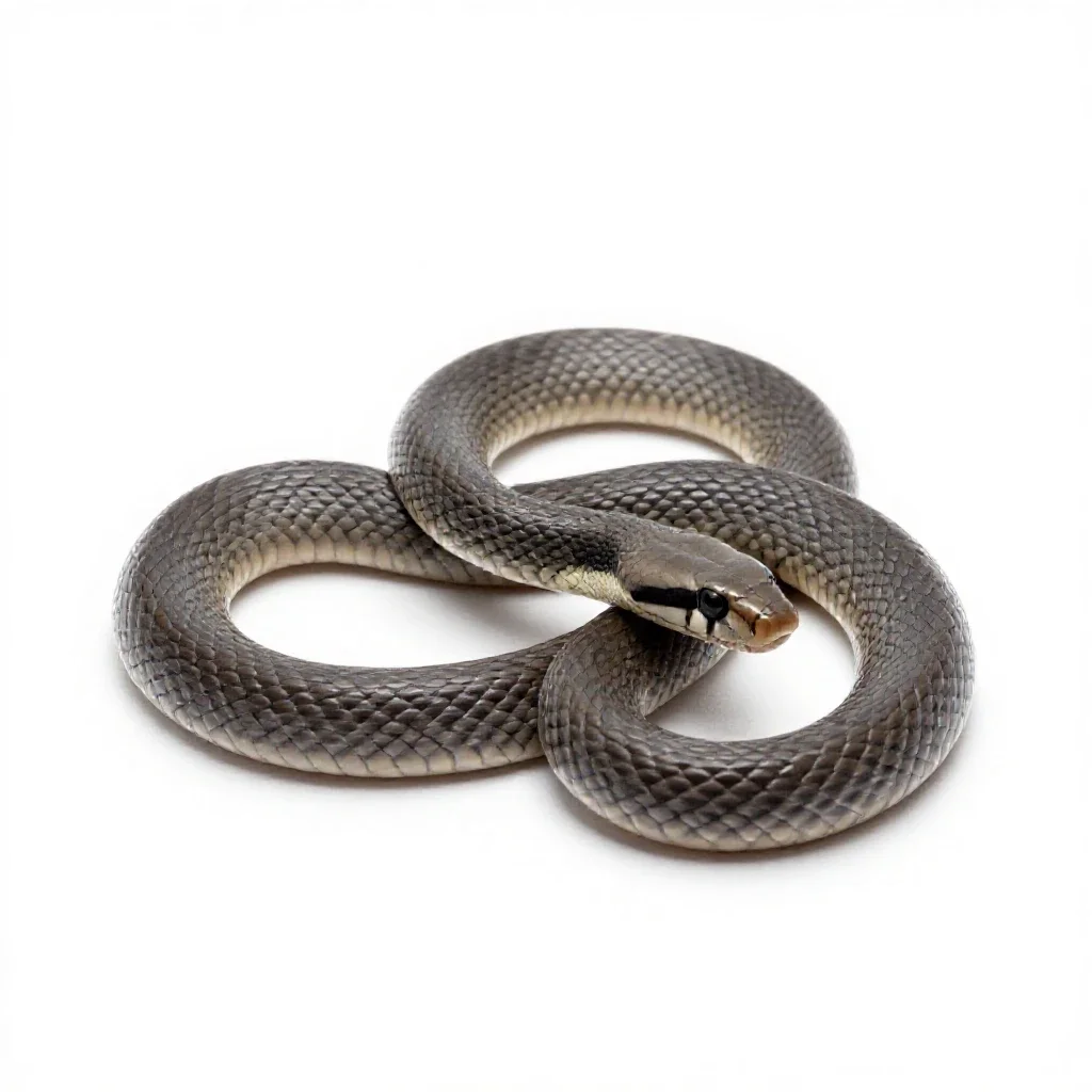Hoop snake isolated on a white background
