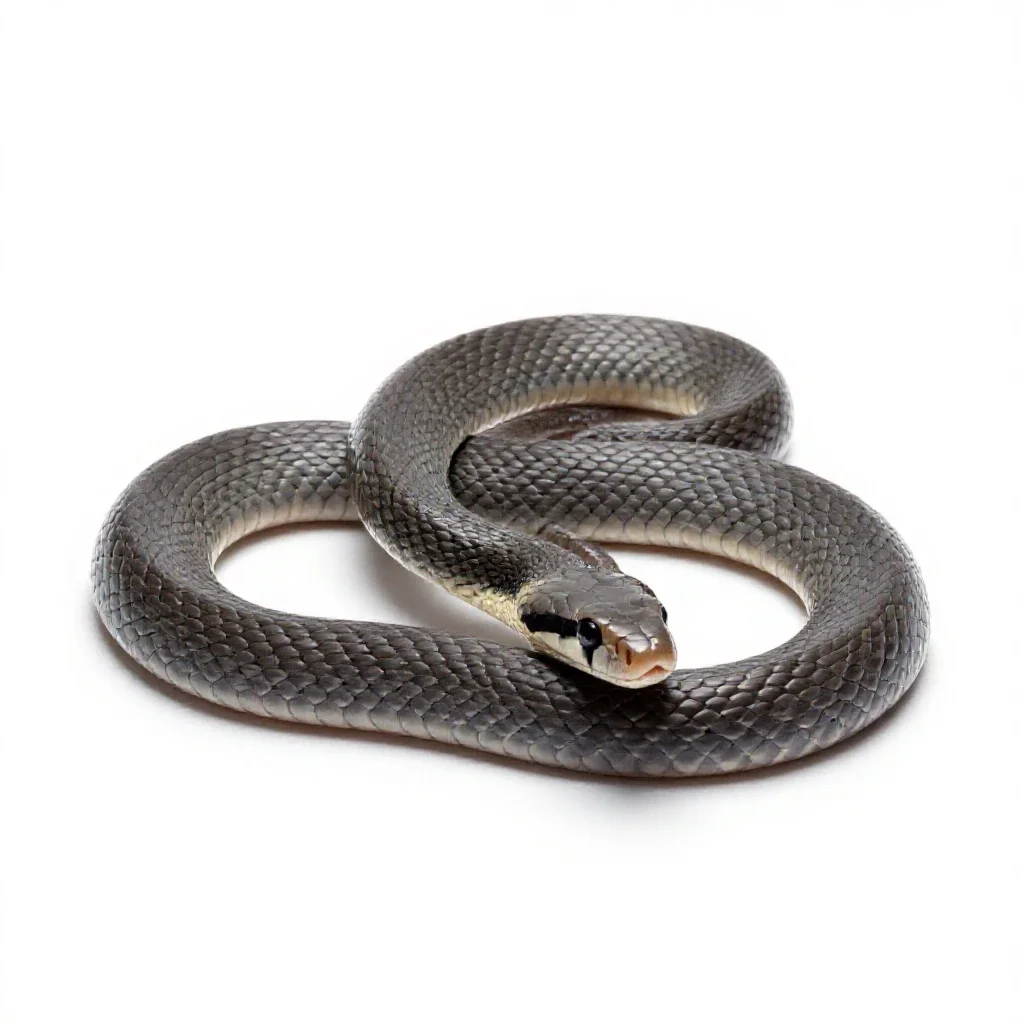 King snake isolated on a white background