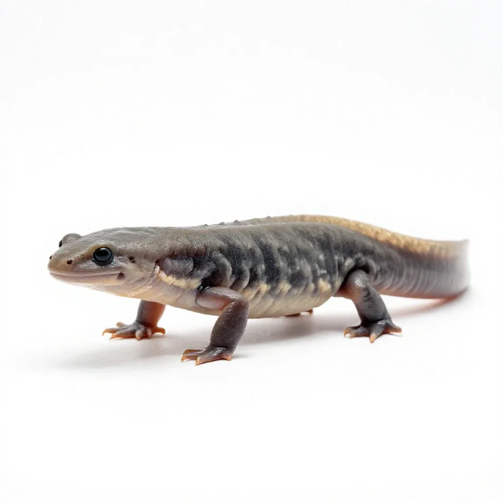 Labyrinthodont isolated on a white background
