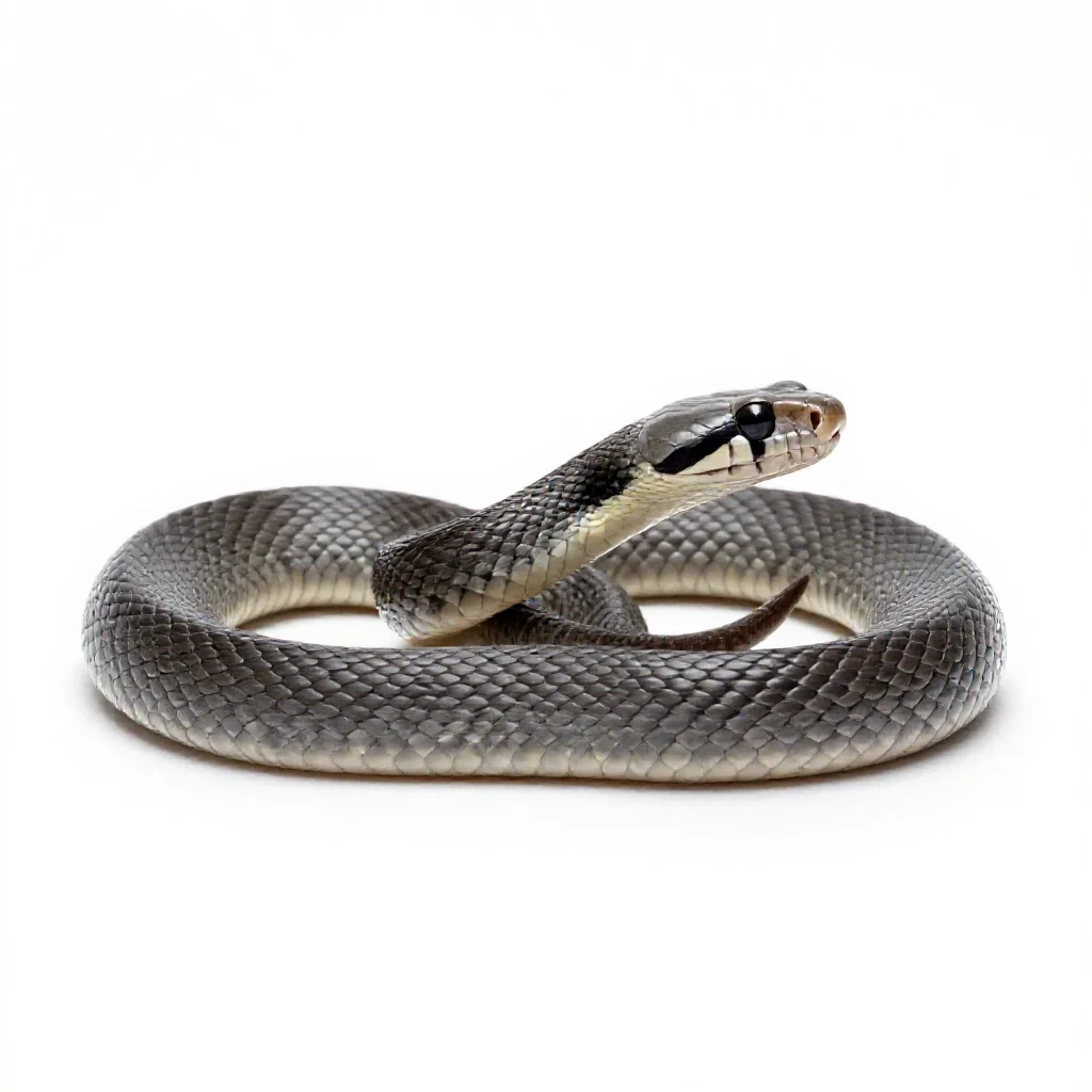 Mamba isolated on a white background