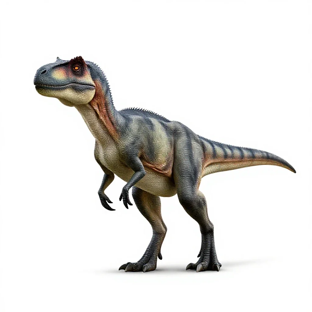 Maniraptor isolated on a white background
