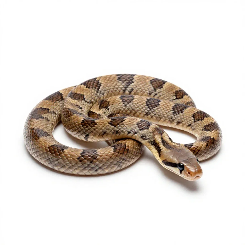 Milk snake isolated on a white background